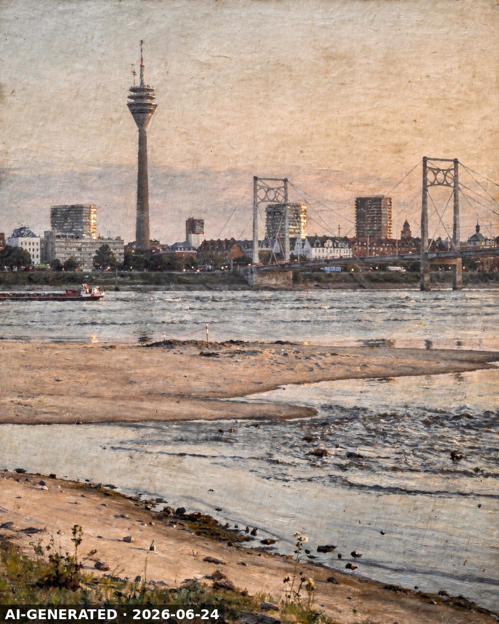 Today's AI portrait of Düsseldorf